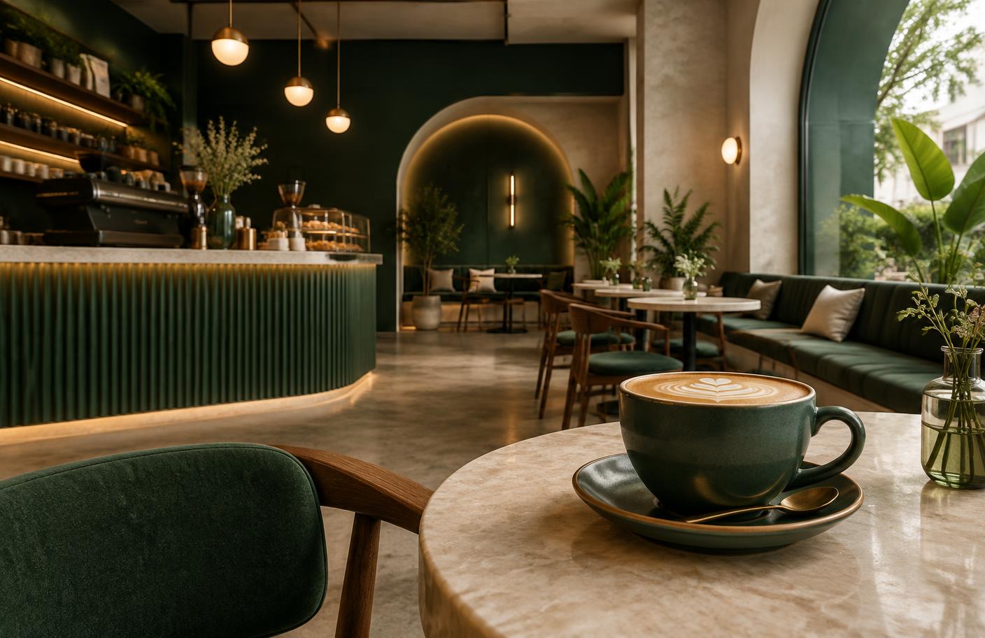 Sencia Cafe website project preview